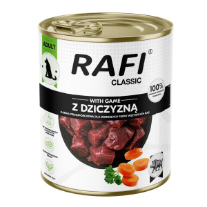 Korzystny pakiet Rafi Dog Classic, 24 x 800 g - Dziczyzna