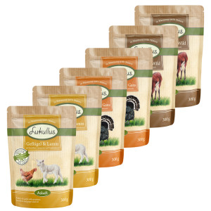 Megapakiet mieszany Lukullus Natural w saszetkach, 24 x 300 g - Pakiet mieszany: "Regional" & "Mediterran"