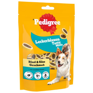 Pedigree Leckerbissen, przysmak dla psa - Mini kawałki serowo-wołowe, 140 g