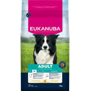 Eukanuba Premium Nutrition Adult Medium Breed, kurczak - 2 x 3 kg