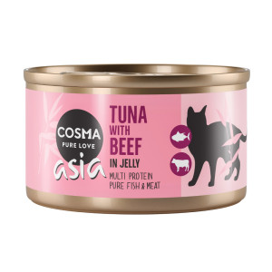 Megapakiet Cosma Asia, w galarecie, 24  x 85 g - Tuńczyk z wołowiną