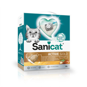 Sanicat Active Gold żwirek zbrylający się  - 2 x 6 l