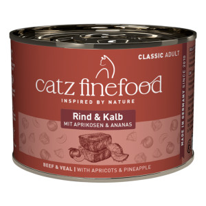 Korzystny pakiet catz finefood, 12 x 200 g - Wołowina z cielęciną