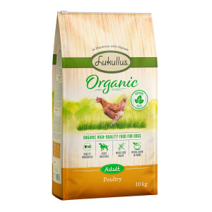 Lukullus Organic, drób (bez pszenicy) - 2 x 10 kg