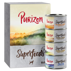 Purizon Superfoods, 6 x 140 g - Pakiet mieszany