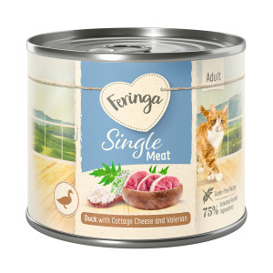 Megapakiet Feringa Single Meat Menu, 24 x 200 g - Kaczka z twarożkiem i walerianą