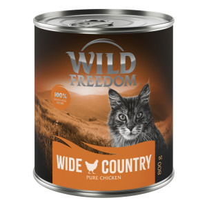 Wild Freedom Adult, 6 x 800 g - bezzbożowa receptura - Wide Country - Czysty kurczak