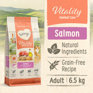 Feringa Vitality Hairball Care, łosoś - 6,5 kg