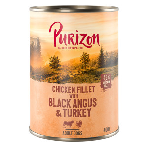 Purizon Original Adult, 6 x 400 g - Wołowina Black-Angus i indyk z batatami i żurawiną