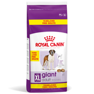 8 + 1 kg / 15 + 3 kg gratis! Royal Canin Size, 9 kg / 18 kg - Giant Adult, 15 kg + 3 kg gratis!