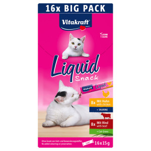 Vitakraft Cat Liquid-Snack Multipack - 16 x 15 g (Pakiet mieszany 1)