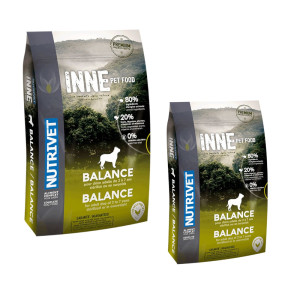 12 kg + 3 kg gratis! Nutrivet Inne Dog Balance, karma sucha dla psa, 15 kg - 12 kg + 3 kg gratis!