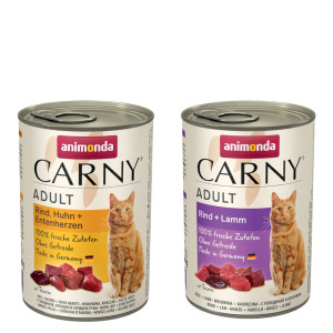Korzystny pakiet animonda Carny Adult, 12 x 400 g - Pakiet mieszany (2 smaki)