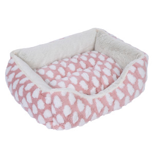 zooplus Basics legowisko Fluffy - Różowe