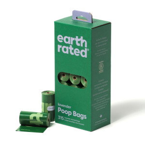 Earth Rated woreczki na psie odchody w rolkach - 21 rolek po 15 worków, lawenda (315 torebek)