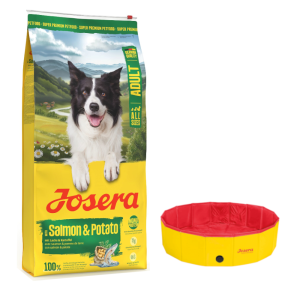 Josera: 10 kg / 12,5 kg karma sucha + Basen dla psa gratis! - Adult, łosoś i ziemniaki, 12,5 kg