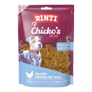 RINTI Chicko's Plus Collagen Hearts - Kurczak, 3 x 80 g