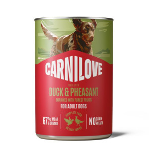 Korzystny pakiet Carnilove Dog w pasztecie, 12 x 400 g - Kaczka i bażant