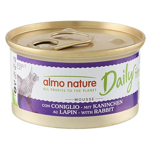 Korzystny pakiet Almo Nature Daily Menu, 12 x 85 g - Mus z królikiem