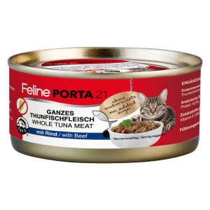 Feline Porta 21, 6 x 156 g  - Tuńczyk z wołowiną