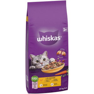 Whiskas 1+ z kurczakiem - 2 x 14 kg