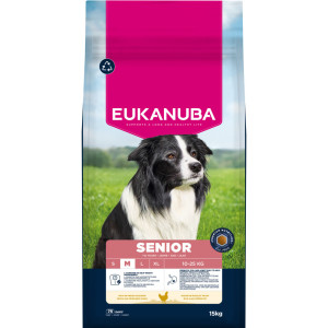 Eukanuba Premium Nutrition Senior Medium Breed, kurczak - 2 x 15 kg