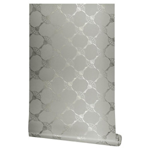 JOOP! Vliestapete Cornflower, Grau, Textil, Blume, 53x1005 cm, Tapeten & Wandverkleidungen, Vliestapeten