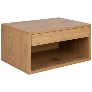 Mid.you Nachtschrank Actona Cholet, Eiche, Holzwerkstoff, 1 Schublade(n) Schubladen, 50x24.3x35 cm, Reach, hängend, Schlafzimmer, Nachttische