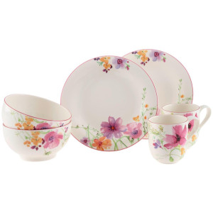 Villeroy & Boch Frühstücksservice Villeroy \\u0026 boch, Mariefleur Basic, Mehrfarbig, Keramik, 6-teilig, Essen & Trinken, Geschirr, Geschirr-Sets,