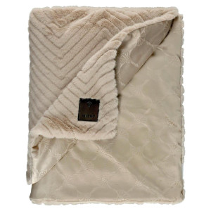 JOOP! Plaid, Creme, Natur, Textil, Uni, 130x200 cm, Double face, Wohntextilien, Decken, Plaids