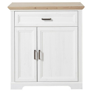 Landscape Schuhschrank, Eiche, Pinien, Holzwerkstoff, 2 Fächer, 1 Schublade(n) Schubladen, 93x102x41 cm, Beimöbel erhältlich, Garderobe,