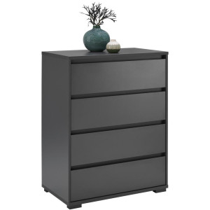 Carryhome Kommode, Anthrazit, Kunststoff, 4 Schublade(n) Schubladen, 80x103x48 cm, Wohnzimmer, Kommoden & Sideboards, Kommoden