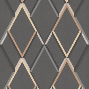 Xora Vliestapete, Grau, Kunststoff, Papier, Ornament, 52x1005 cm, Made in Europe, Tapeten & Wandverkleidungen, Vliestapeten