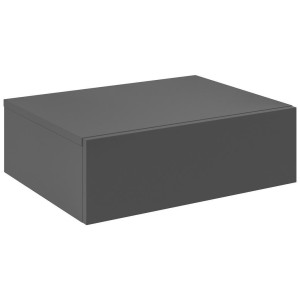 Hom´in Hom`in Nachtschrank, Anthrazit, Holzwerkstoff, 1 Schublade(n) Schubladen, 50x16x40 cm, hängend, Schlafzimmer, Nachttische