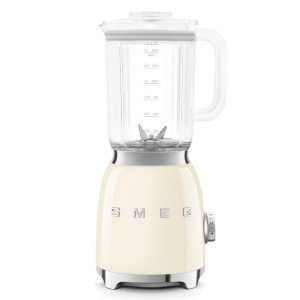 SMEG Standmixer 50's Style, Creme, Metall, Kunststoff, 1,5 L, 19.7x39.7x16.3 cm, abnehmbarer Mixbehälter, rutschfeste Füße, Smoothie-Funktion,