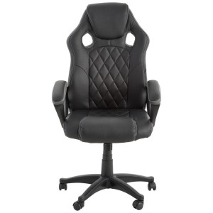 Xora Gamingstuhl, Schwarz, Kunststoff, Textil, Drehkreuz, 63x113-122x70 cm, Kinder- & Jugendzimmer, Jugendmöbel, Gamingstühle