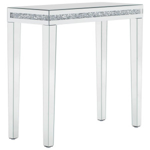 Carryhome Konsolentisch, Silber, Glas, Holzwerkstoff, rechteckig, eckig, 35x76x80 cm, Wohnzimmer, Wohnzimmertische, Konsolentische