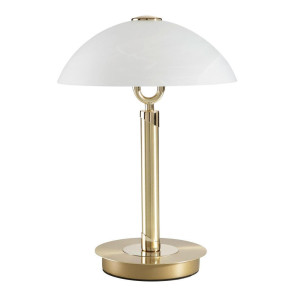 Novel Tischleuchte, Chrom, Messing, Metall, Glas, 37 cm, RoHS, Touch-Schalter (on/off), Lampen & Leuchten, Innenbeleuchtung, Leuchten nach Räumen,