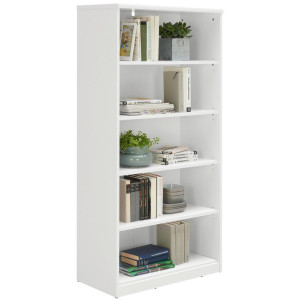 Xora Regal, Weiß, Holzwerkstoff, 4 Fächer, 72x148x36 cm, Typenauswahl, Beimöbel erhältlich, Wohnzimmer, Regale, Bücherregale