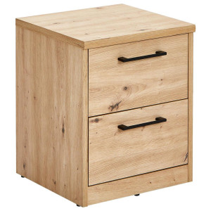 Xora Nachtschrank, Eiche Artisan, Holzwerkstoff, 2 Schublade(n) Schubladen, 38x46x36 cm, Typenauswahl, Schlafzimmer, Nachttische