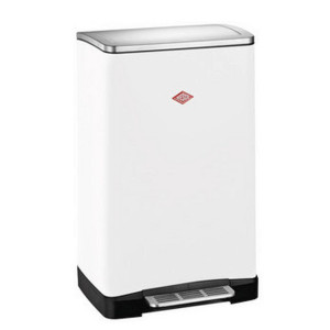 Wesco Abfallsammler BIG Double Boy, Weiß, Kunststoff, 2X18 L, 40.5x65x34.5 cm, Made in Germany, Küchen, Küchenausstattung, Mülleimer