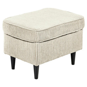 Carryhome Hocker, Creme, Holz, Buche, massiv, rechteckig, 63x43x42 cm, Made in EU, Wohnzimmer, Hocker, Sitzhocker