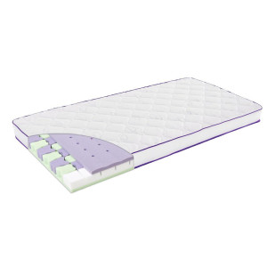 Träumeland Kindermatratze Schmetterling, Weiß, Violett, Textil, Füllung: Vlies, 140x70 cm, Fkt, Textiles Vertrauen - Oeko-Tex®, Made in Austria,