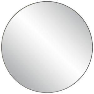 Xora Wandspiegel, Schwarz, Glas, rund, 80x80x3.5 cm, Bsci, Spiegel, Wandspiegel