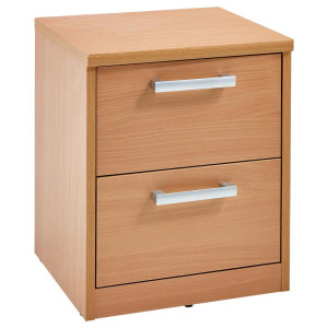 Xora Nachtschrank, Buche, Kunststoff, 2 Schublade(n) Schubladen, 38x46x36 cm, Typenauswahl, Schlafzimmer, Nachttische