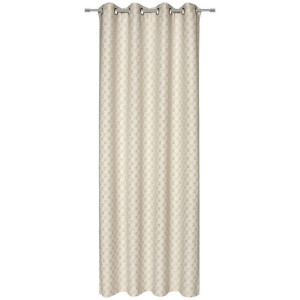 JOOP! Ösenschal Allovers, Natur, Textil, Raute, 140x250 cm, Wohntextilien, Gardinen & Vorhänge, Fertiggardinen, Ösenschals