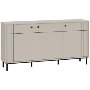 Carryhome Sideboard, Kaschmir, Metall, 3 Fächer, 160.2x81.8x37 cm, Wohnzimmer, Kommoden & Sideboards, Sideboards