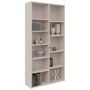 Boxxx Regal, Kaschmir, Holzwerkstoff, 9 Fächer, 80x160x26 cm, stehend, Wohnzimmer, Regale, Bücherregale