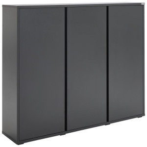 Xora Schuhschrank, Anthrazit, Kunststoff, 18 Fächer, 145x120x34 cm, Garderobe, Schuhaufbewahrung, Schuhschränke