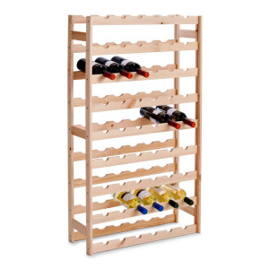 Zeller Present Weinregal, Natur, Holz, Kiefer, 67.5x118x25 cm, Küchen, Küchenmöbel, Küchenregale